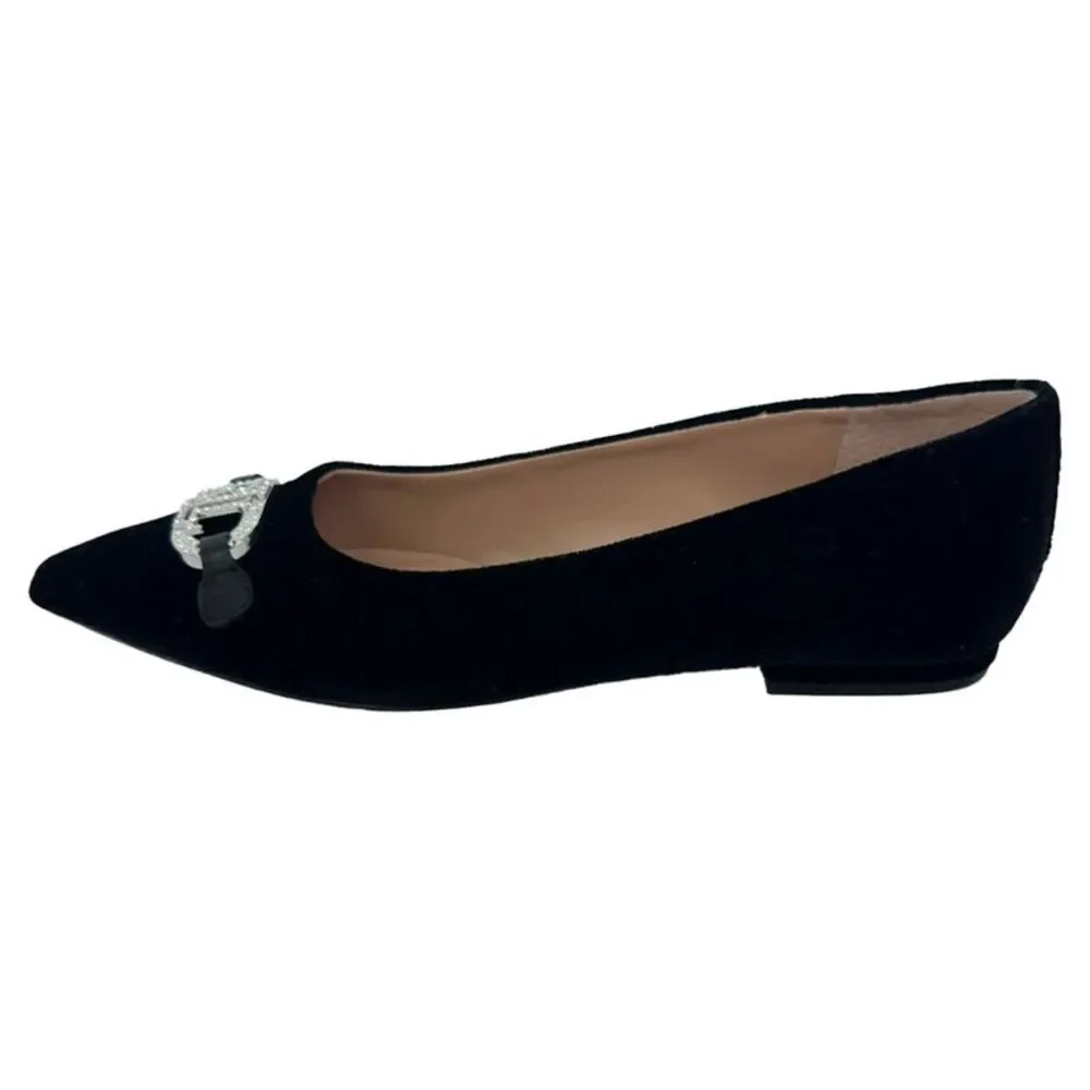 Lauren Ralph Lauren Lilah Ballet Flats in Black Velvet